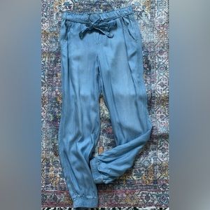 Knox Rose Women’s Mid-rise Jogger Chambray Size XS